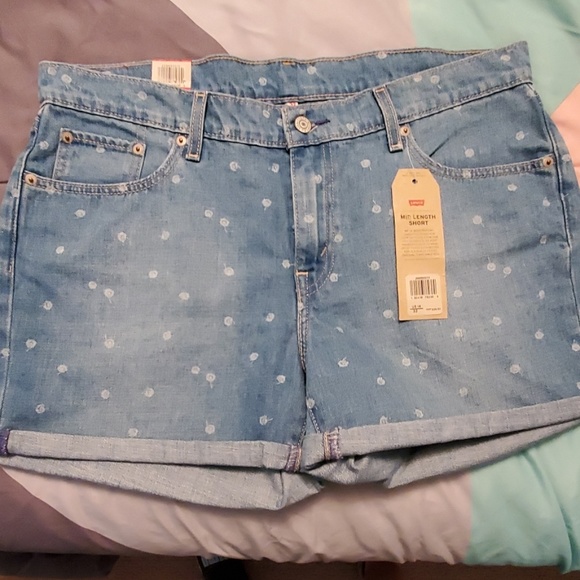 Levi's Pants - Levis Polka dot shorts
